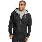Men's Champion Fleece Powerblend Zip-up Hoodie, Size: Medium, Black