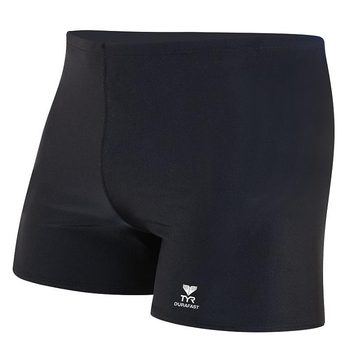 Men's Tyr Square-leg Swimsuit, Size: 26, Black