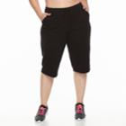 Plus Size Tek Gear&reg; Straight-leg Skimmer Capris, Women's, Size: 2xl, Black