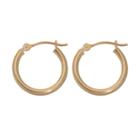 18k Gold Hoop Earrings, Women's, Yellow