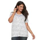 Plus Size Apt. 9&reg; Crewneck Essential Tee, Women's, Size: 1xl, White