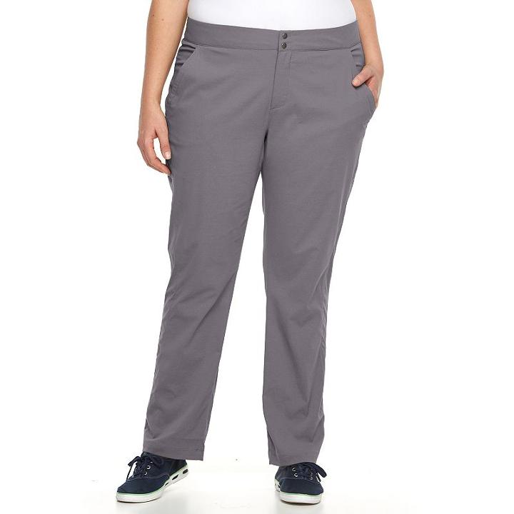 Plus Size Columbia Zephyr Heights Woven Straight-leg Pants, Women's, Size: 16 - Regular, Purple Oth