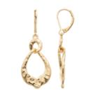 Dana Buchman Hammered Crinkle Teardrop Earrings, Women's, Gold