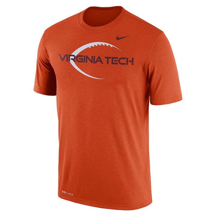 Men's Nike Virginia Tech Hokies Legend Icon Dri-fit Tee, Size: Xxl, Orange