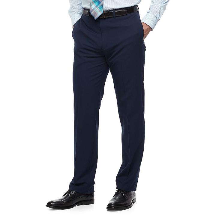 Men's Van Heusen Flex Slim-fit Stretch Suit Pants, Size: 36x32, Blue (navy)