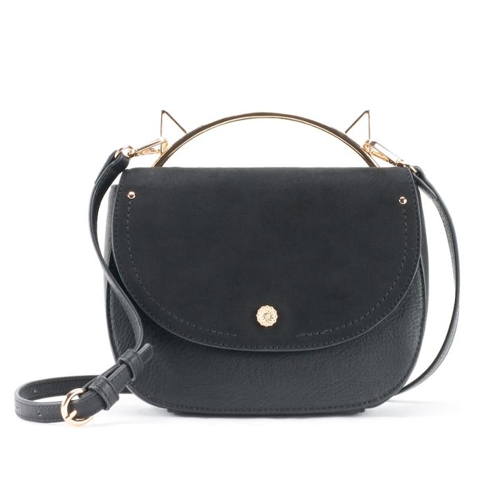 Lc Lauren Conrad Holly Cat Ears Crossbody Bag, Women's, Black