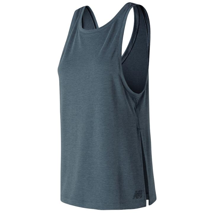 Women's New Balance Transform Reversible Two Way Tank, Size: Large, Grey
