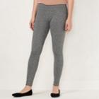 Petite Lc Lauren Conrad Mid-rise Leggings, Women's, Size: Pxs Short, Grey