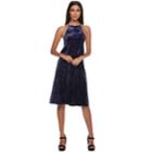 Women's Apt. 9&reg; Popover Velvet Slip Dress, Size: Small, Dark Blue