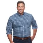 Big & Tall Izod Sport Flex Plaid Button-down Shirt, Men's, Size: Xxl Tall, Brt Blue