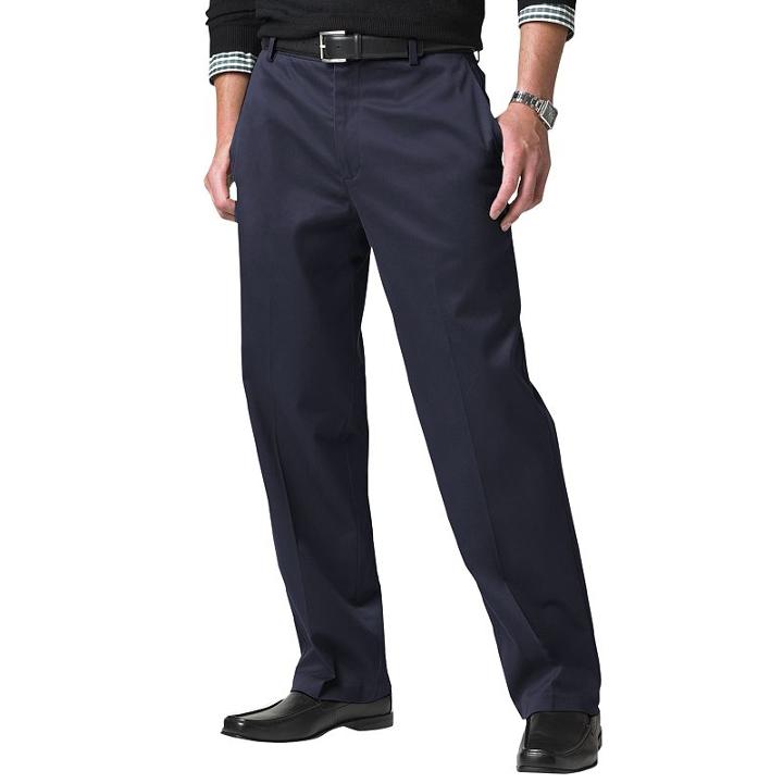 Big & Tall Dockers&reg; Signature Khaki Flat-front Pants, Men's, Size: 50x32, Blue