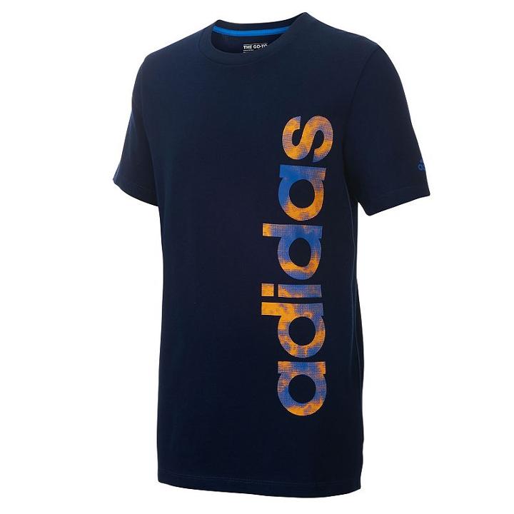 Boys 8-20 Adidas Linear Read Tee, Boy's, Size: Large, Blue (navy)