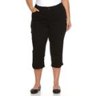 Plus Size Croft & Barrow&reg; Curvy Fit Dress Pants, Women's, Size: 22 W, Black