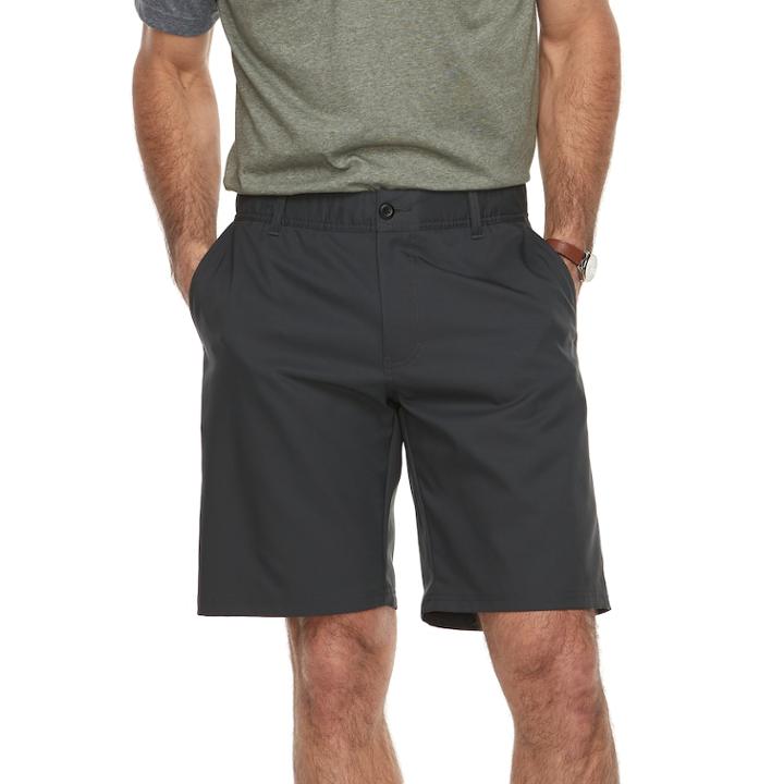 Men's Columbia Cool Coil Omni-shade Flex Shorts, Size: 30, Grey (charcoal)