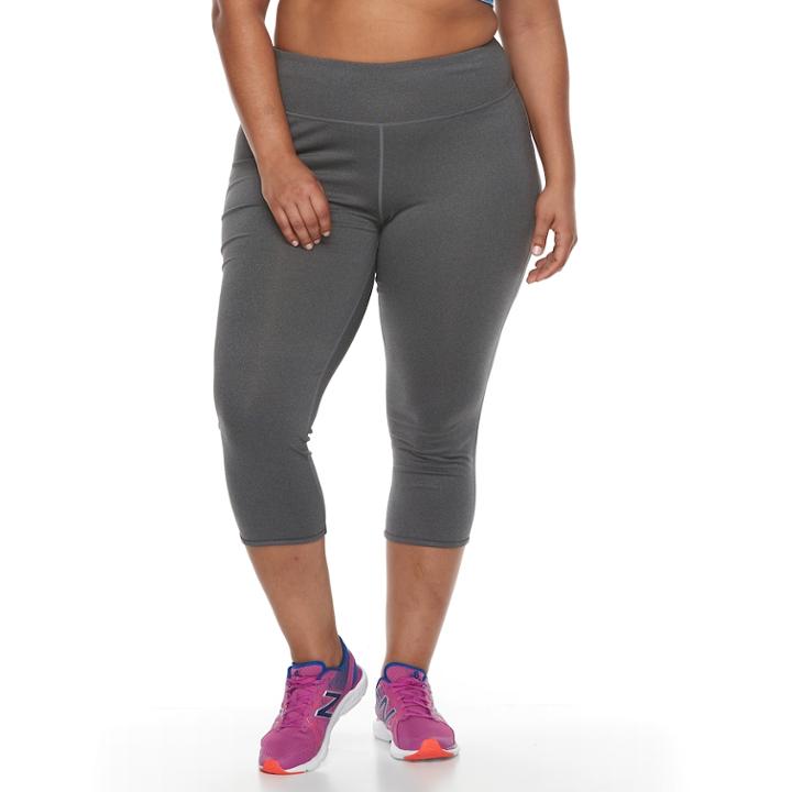 Plus Size Tek Gear&reg; Lattice Capri Leggings, Women's, Size: 1xl, Turquoise/blue (turq/aqua)