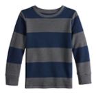 Boys 4-12 Jumping Beans&reg; Striped Thermal Knit Top, Size: 5, Med Grey