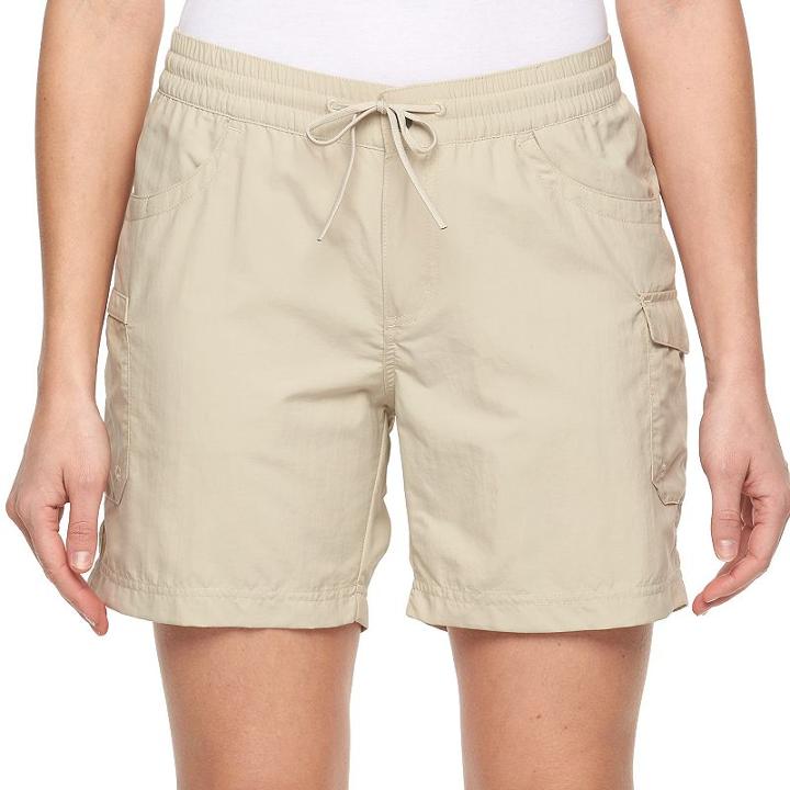 Women's Columbia Amberley Stream Cargo Shorts, Size: Xl, White Oth