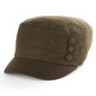 Women's Apt. 9&reg; 3-button Wool Cadet Hat, Med Green