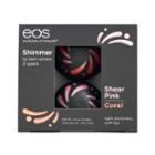 Eos 2-pc. Sheer Pink & Coral Lip Balm Sphere Set, Multicolor