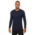Men's Heat Keep Thermal Performance Base Layer Tee, Size: Large, Blue (navy)