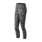 Women's New Balance Transform Print High-waisted Crop Leggings, Size: Large, Silver