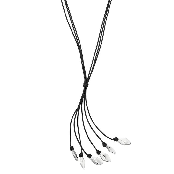 Napier Long Multi Strand Cord Tassel Y Necklace, Women's, Black