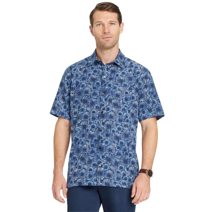 Big & Tall Van Heusen Air Classic-fit Performance Button-down Shirt, Men's, Size: Xxl Tall, Blue
