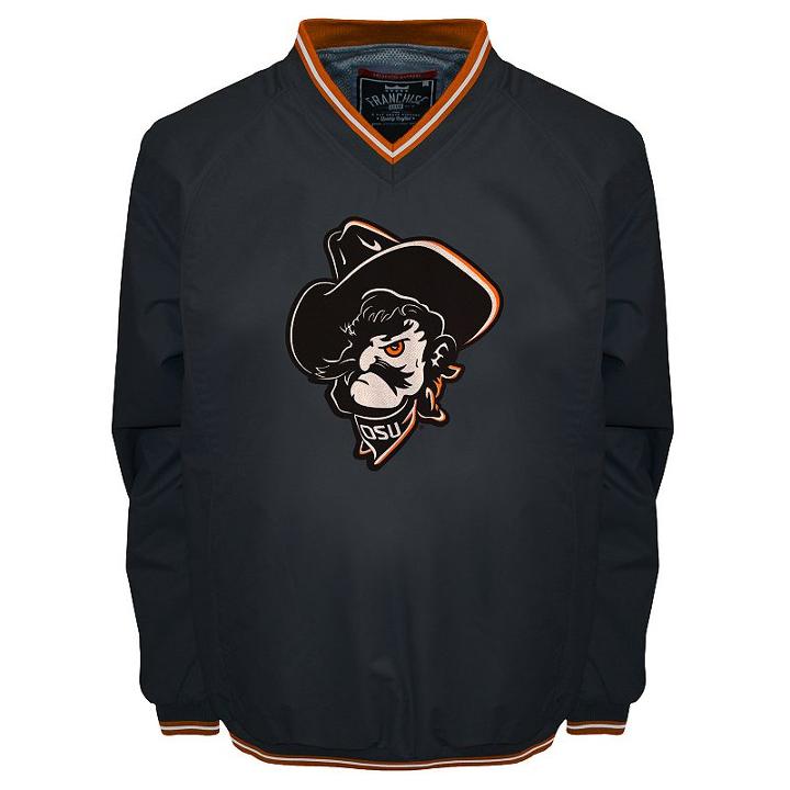 Men's Franchise Club Oklahoma State Cowboys Elite Windshell Jacket, Size: 3xl, Black