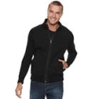 Men's Marc Anthony Slim-fit Scuba Sweater Jacket, Size: Small, Black