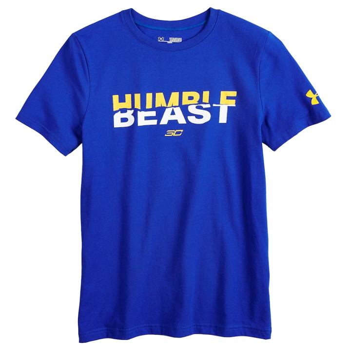 Boys 8-20 Under Armour Sc30 Curry Tee, Size: Xl, Blue
