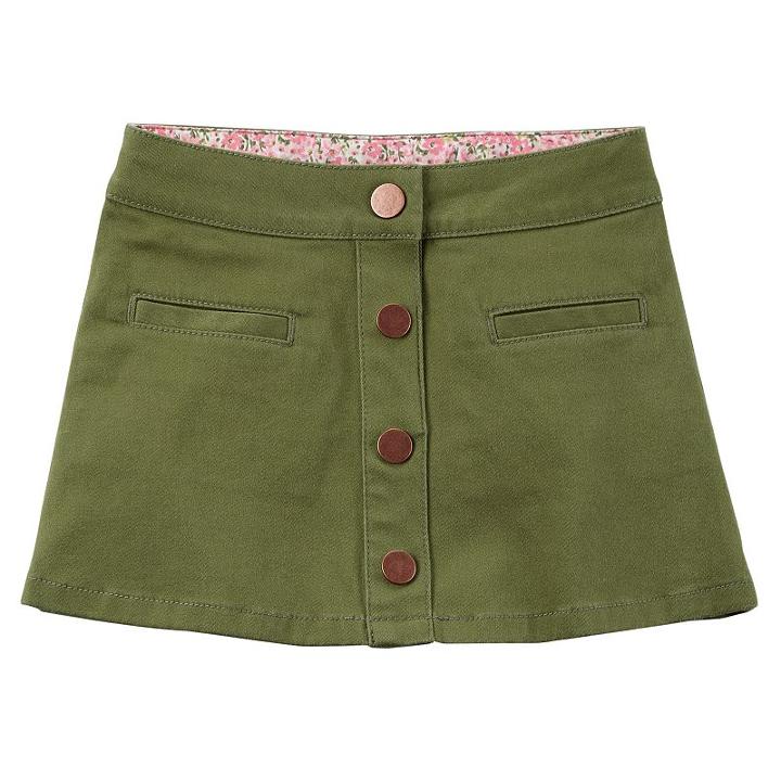 Girls 4-8 Carter's Button-down Skirt, Size: 5, Green Oth