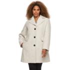 Plus Size Gallery Tweed Wool Blend Coat, Women's, Size: 3xl, Multicolor