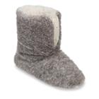 Dearfoams Women's Zippered Fuzzy Bootie Slippers, Size: Small, Grey Other