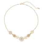 Lc Lauren Conrad Simulated Crystal Flower & Filigree Necklace, Women's, Gold