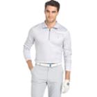 Men's Izod Swingflex Athletic-fit Houndstooth Performance Golf Quarter-zip Pullover, Size: Large, Med Grey