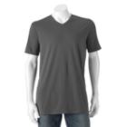 Big & Tall Apt. 9 Core Solid V-neck Tee, Men's, Size: L Tall, Grey