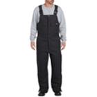 Men's Dickies Sanded Duck Flex Insulated Bib Overall, Size: X Lrge M/r, Black