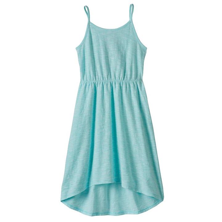 Girls 4-10 Jumping Beans&reg; Lace Cross Back Tank Dress, Girl's, Size: 4, Brt Blue