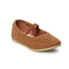 Carter's Toddler Girls' Laser-cut Flats, Size: 12, Brown