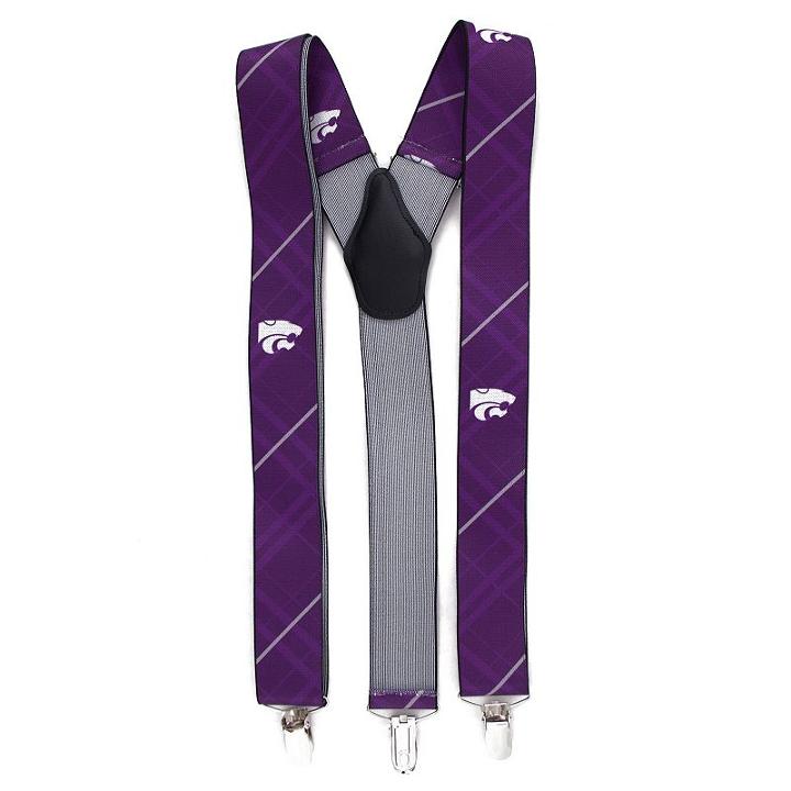Men's Kansas State Wildcats Oxford Suspenders, Purple