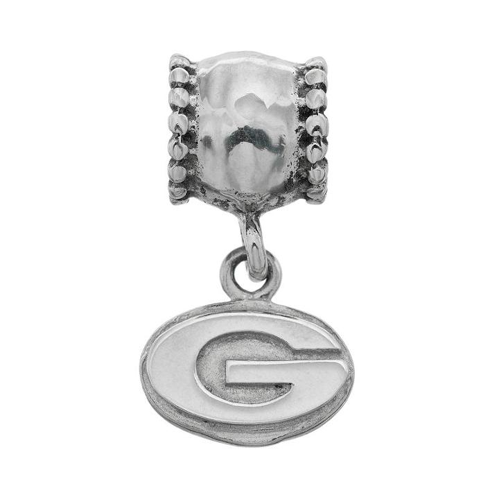 Dayna U Sterling Silver Georgia Bulldogs Team Logo Charm, Women's, Grey