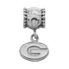 Dayna U Sterling Silver Georgia Bulldogs Team Logo Charm, Women's, Grey