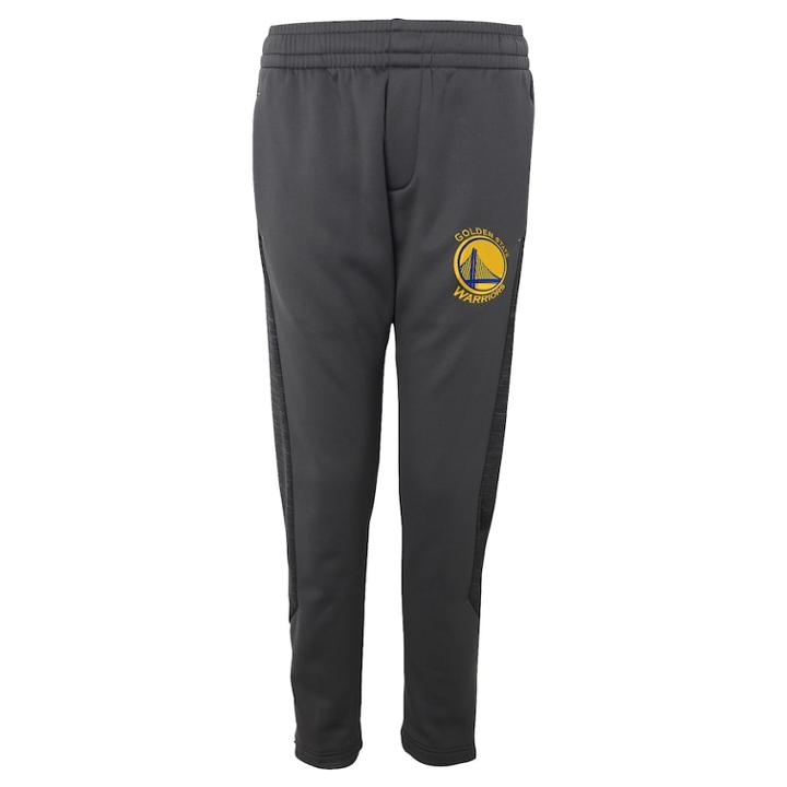 Boys 8-20 Golden State Warriors Traveling Fleece Jogger Pants, Size: L 14-16, Dark Grey