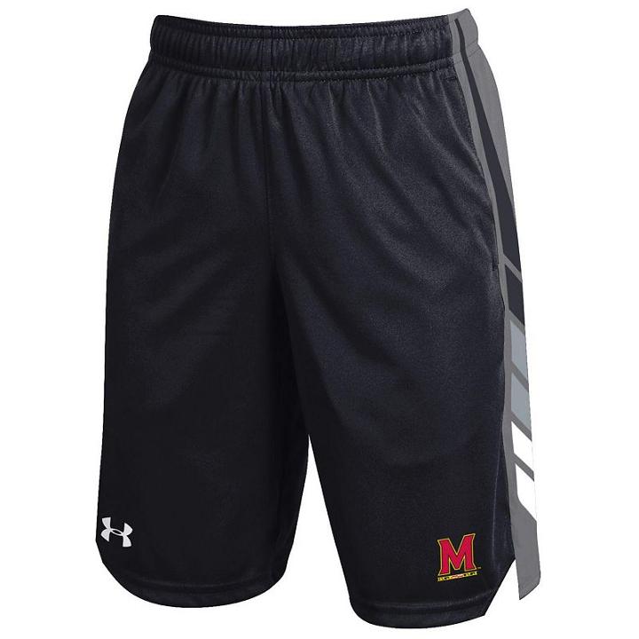Boys 8-20 Under Armour Maryland Terrapins Select Shorts, Boy's, Size: Xl(18/20), Black