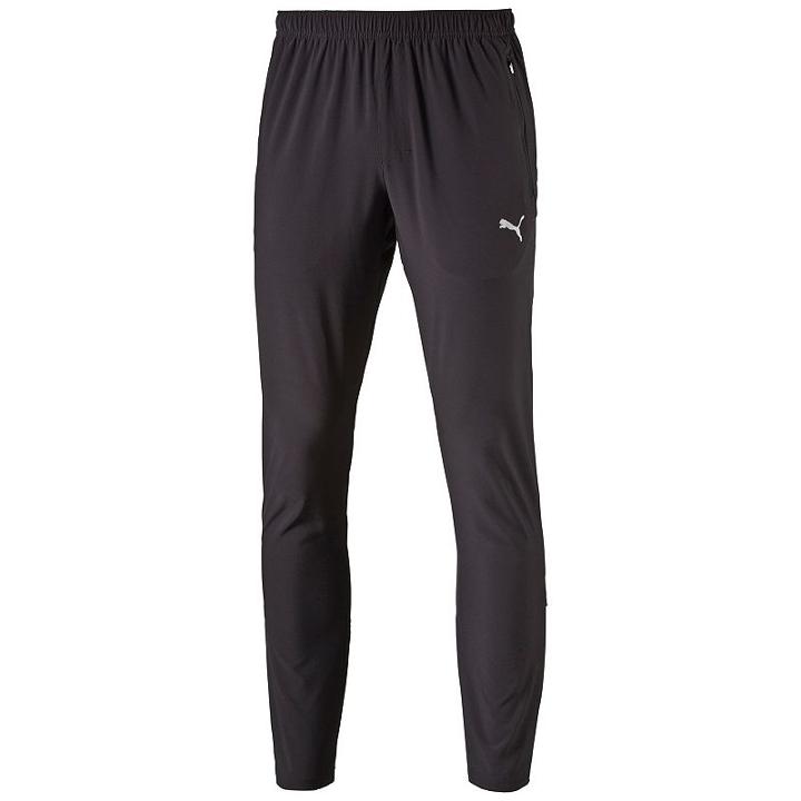 Men's Puma Woven Athletic Pants, Size: Medium, Black
