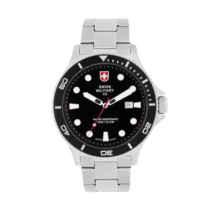 Swiss Military By Charmex(cx) Men's Stainless Steel Watch - 79292-9-b, Size: Large, Grey