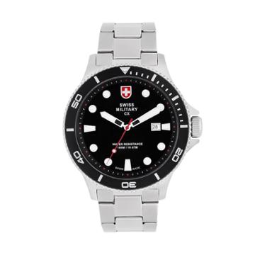 Swiss Military By Charmex(cx) Men's Stainless Steel Watch - 79292-9-b, Size: Large, Grey