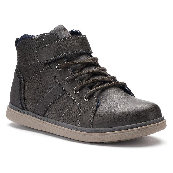 Sonoma Goods For Life&trade; Loki Boys' High Top Sneakers, Boy's, Size: 1, Grey