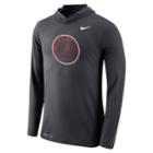Men's Nike Alabama Crimson Tide Dri-fit Hooded Tee, Size: Xxl, Grey (anthracite)