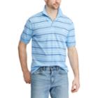 Big & Tall Chaps Classic-fit Striped Pique Polo, Men's, Size: 3xl Tall, Blue